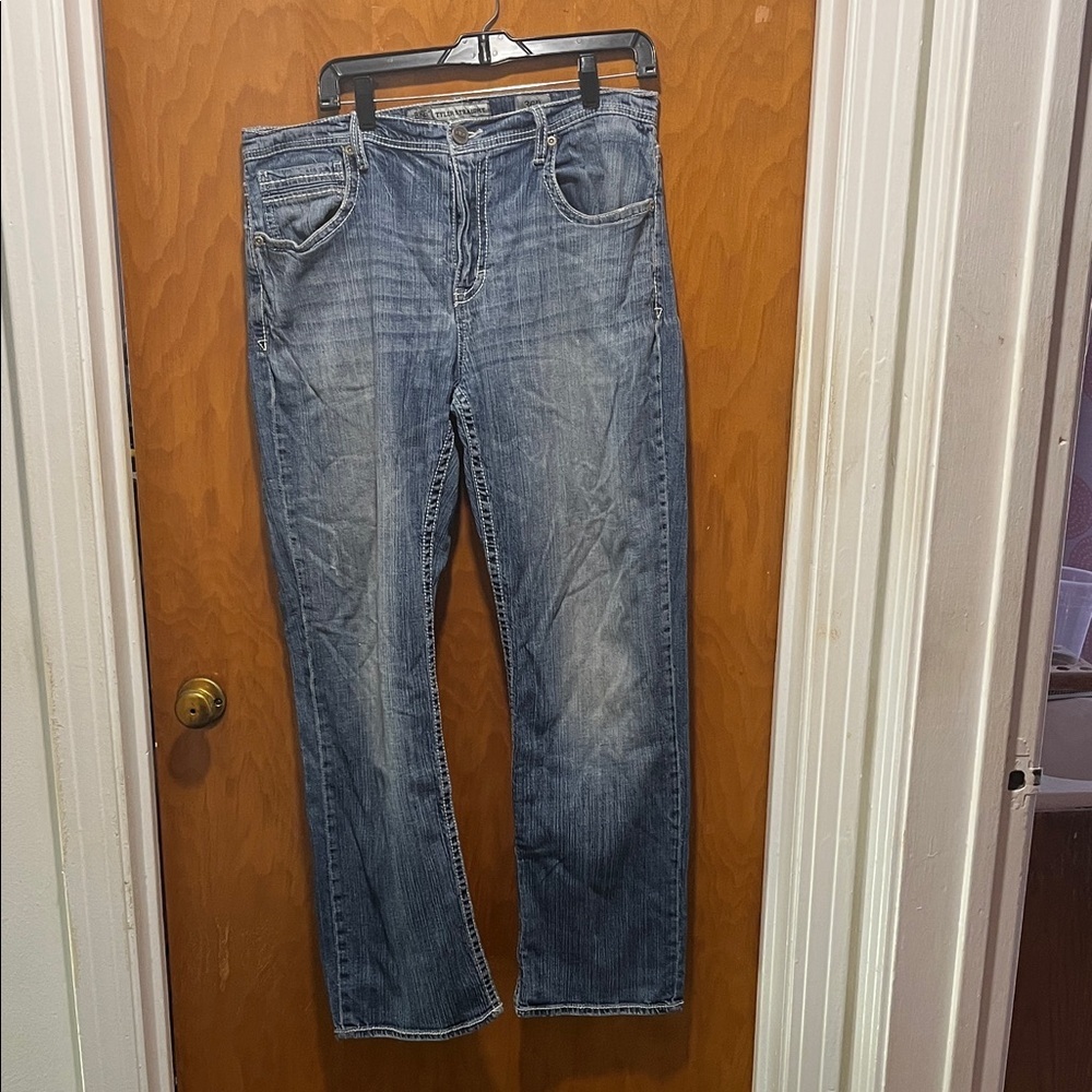 BKE Tyler Straight Men's Jeans - Dark Blue